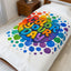 Color Your Day Velveteen Plush Blanket — Rainbow Motivational Throw