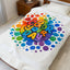 Color Your Day Velveteen Plush Blanket — Rainbow Motivational Throw