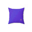 Bold Pop Art Character Square Pillow — Colorful Purple Decorative Throw Pillow